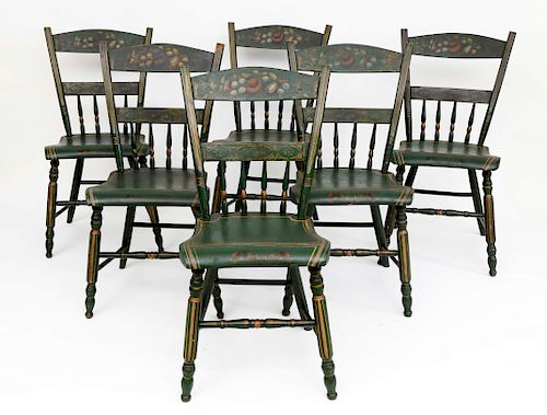 SET OF SIX PENNSYLVANIA PAINTED