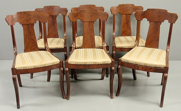 Set of six Philadelphia mahogany