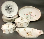 Set of six plates by Limoges F
