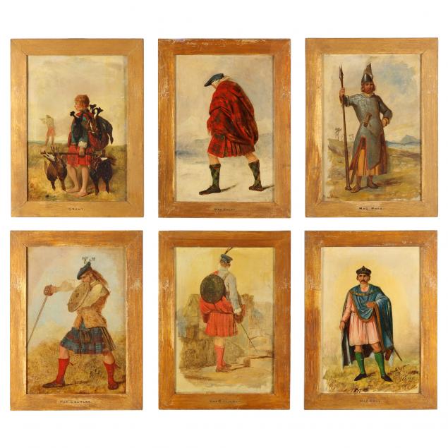 SET OF SIX PORTRAITS REPRESENTING