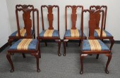 SET OF SIX QUEEN ANNE STYLE MA