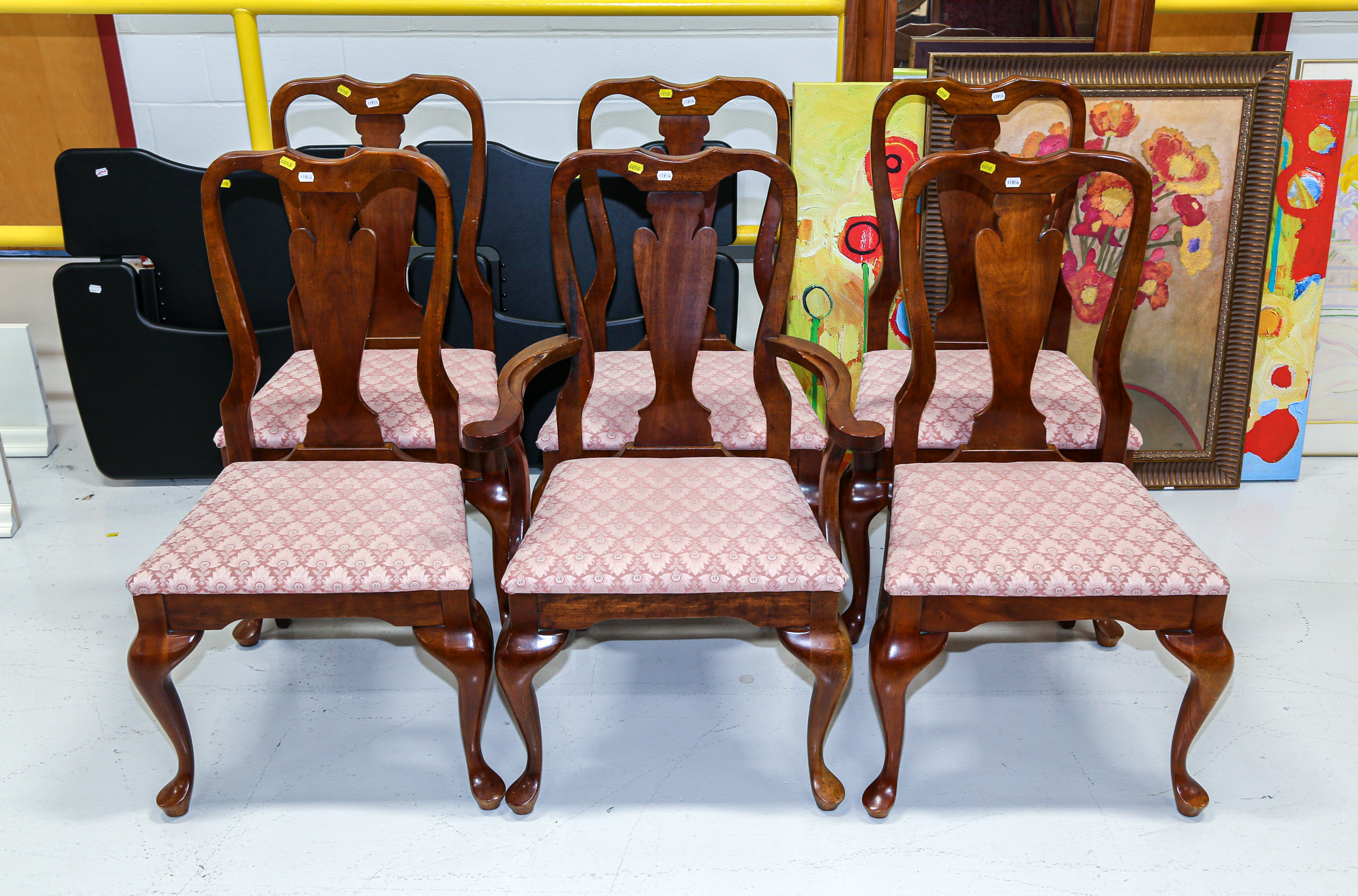 SET OF SIX QUEEN ANNE STYLE