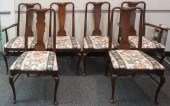 SET OF SIX QUEEN ANNE STYLE FR