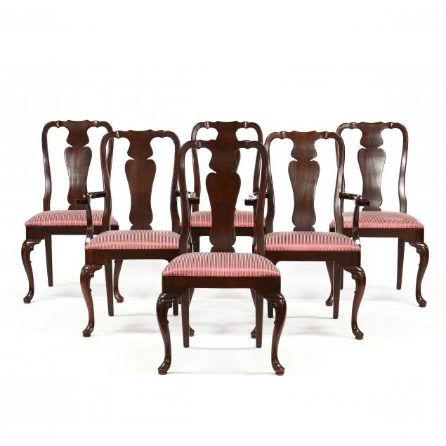 SET OF SIX QUEEN ANNE STYLE