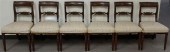 SET OF SIX REGENCY MAHOGANY SI