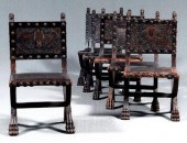 Set of six Renaissance style c