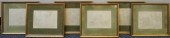 SET OF SIX REPRODUCTION PRINTS