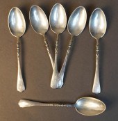 SET OF SIX ROGERS, LUNT & BOWL