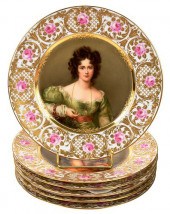 SET OF SIX ROYAL VIENNA PORTRA