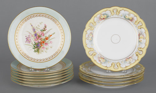 Set of six Royal Worcester