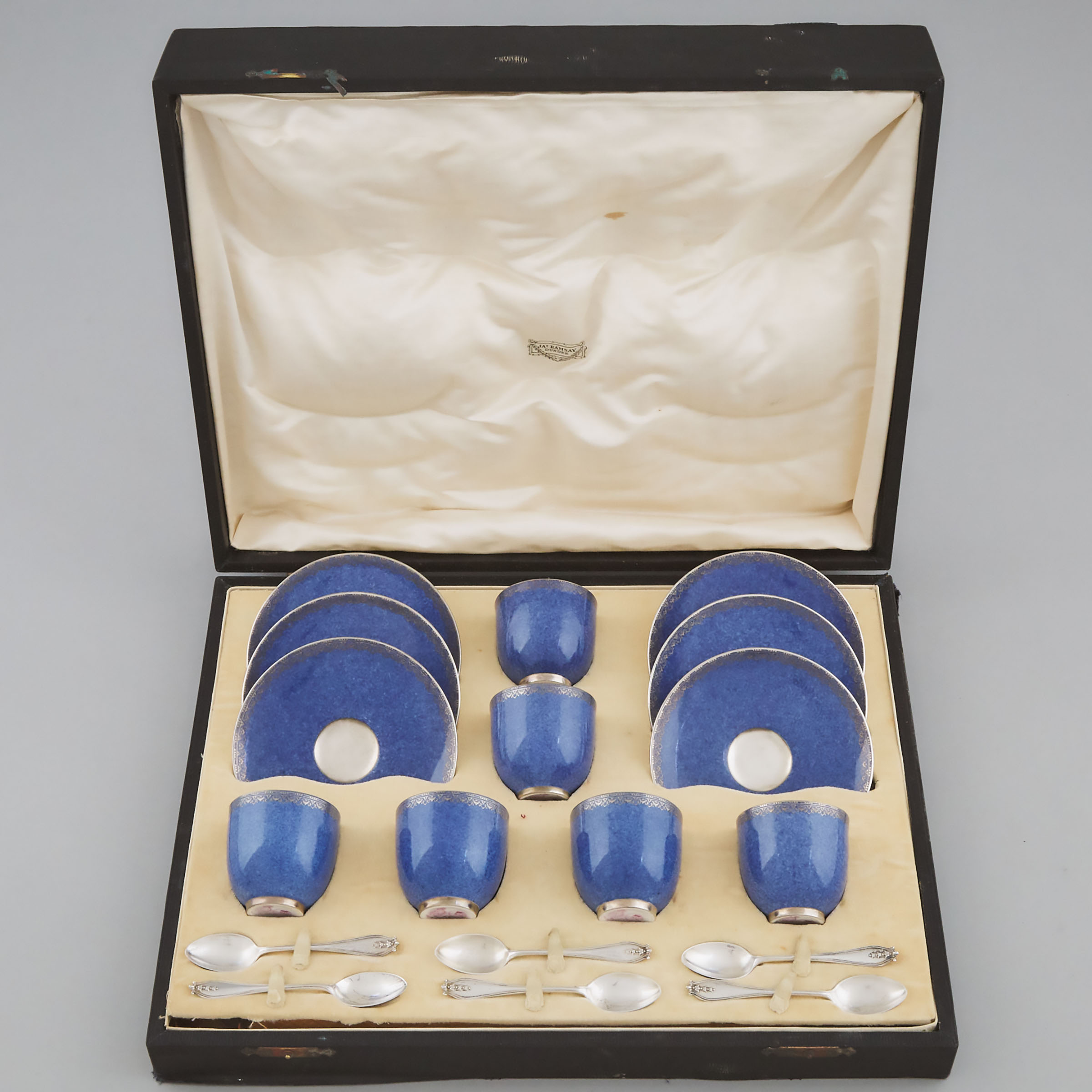 Set of Six Royal Worcester Powder