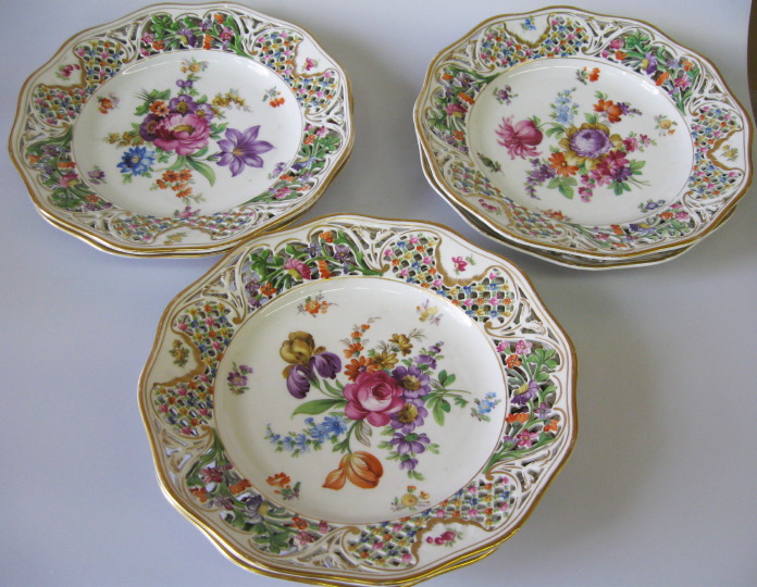 Set of Six Schumann Porcelain
