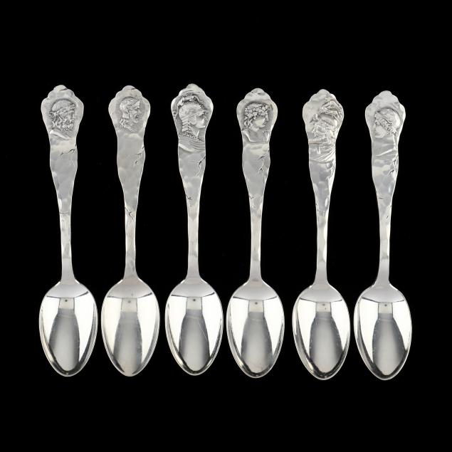 SET OF SIX SHIEBLER HOMERIC