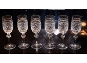 Set of six signed Waterford Ca