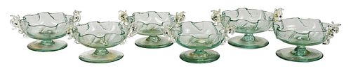 SET OF SIX SMALL MURANO GLASS
