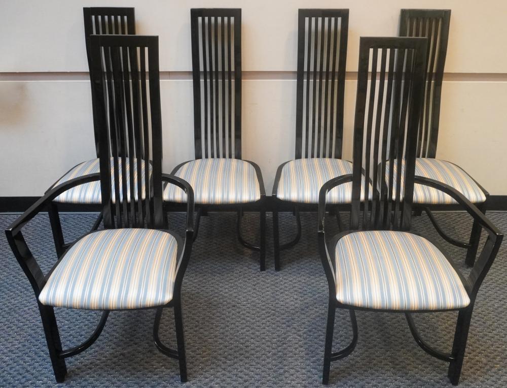 SET OF SIX SPANISH EBONIZED