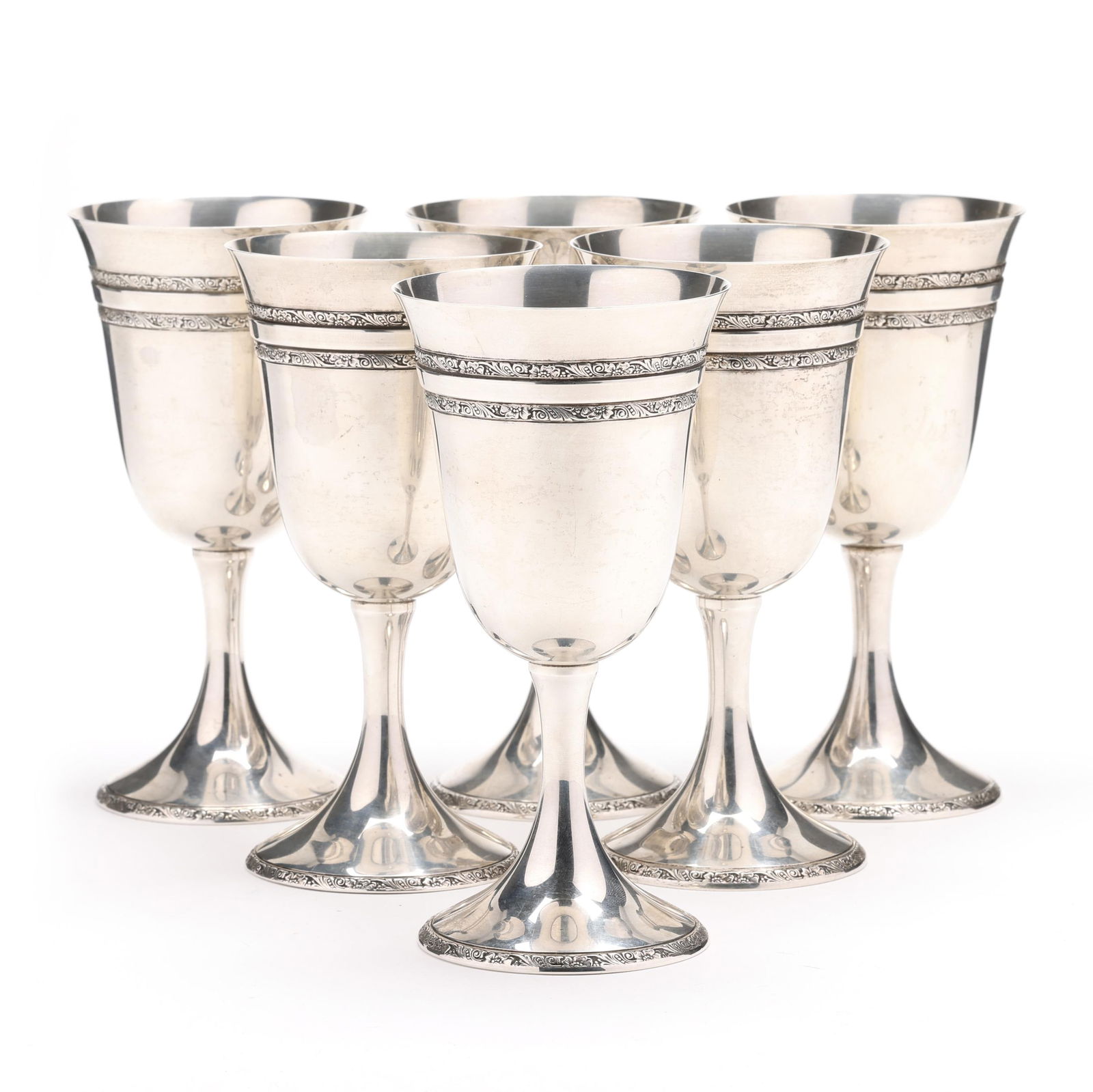 SET OF SIX STERLING SILVER