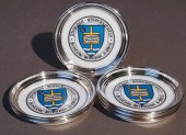 SET OF SIX STERLING SILVER RIM