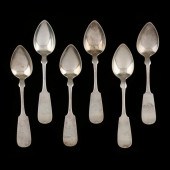 SET OF SIX STERLING SILVER TEA