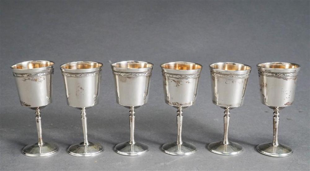 SET OF SIX STERLING STEM