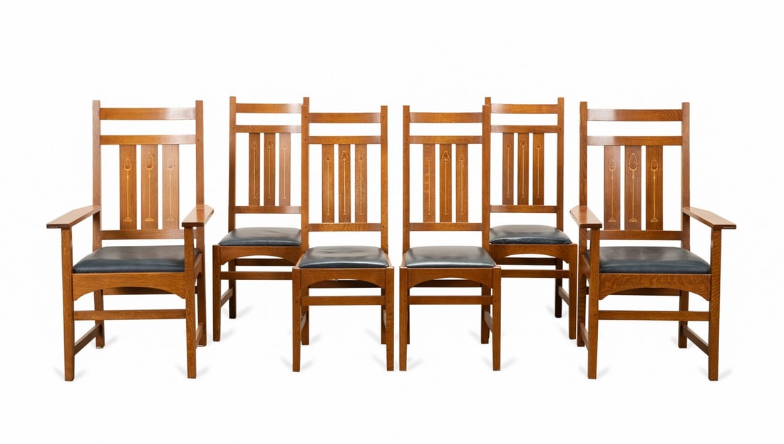 SET OF SIX STICKLEY 'HARVEY