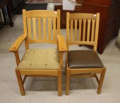 SET OF SIX STICKLEY OAK DINING