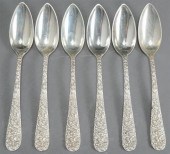 SET OF SIX STIEFF REPOUSSE STE