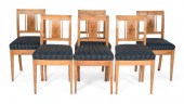 SET OF SIX SWEDISH BIEDERMEIER
