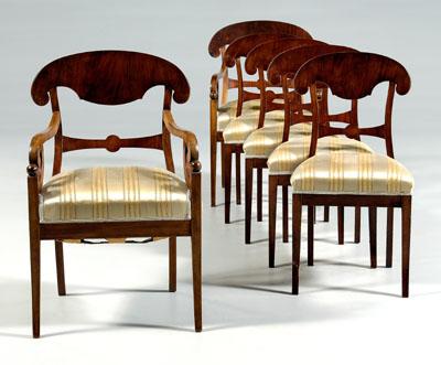 Set of six Swedish Biedermeier