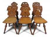 SET OF SIX SWISS BAROQUE STYLE