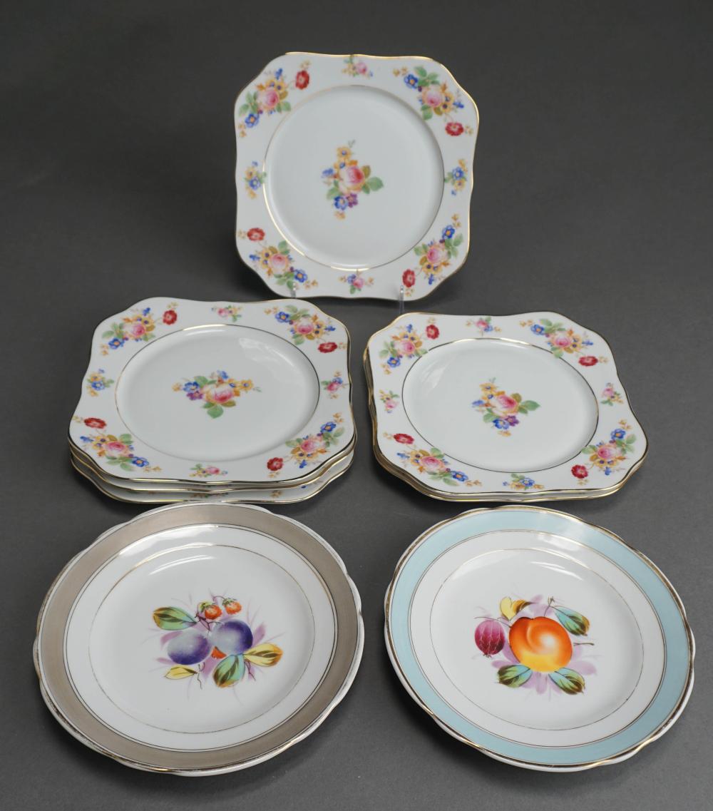 SET OF SIX TIRSCHENREUTH FLORAL