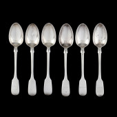 SET OF SIX VICTORIAN IRISH SIL