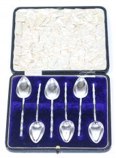 SET OF SIX VICTORIAN SILVER DE