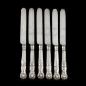 SET OF SIX VICTORIAN SILVER DE