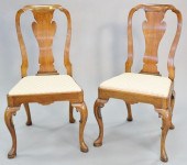 SET OF SIX WALNUT QUEEN ANNE S