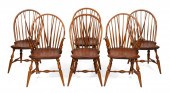 SET OF SIX WARREN CHAIR WORKS