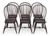 SET OF SIX WARREN CHAIR WORKS