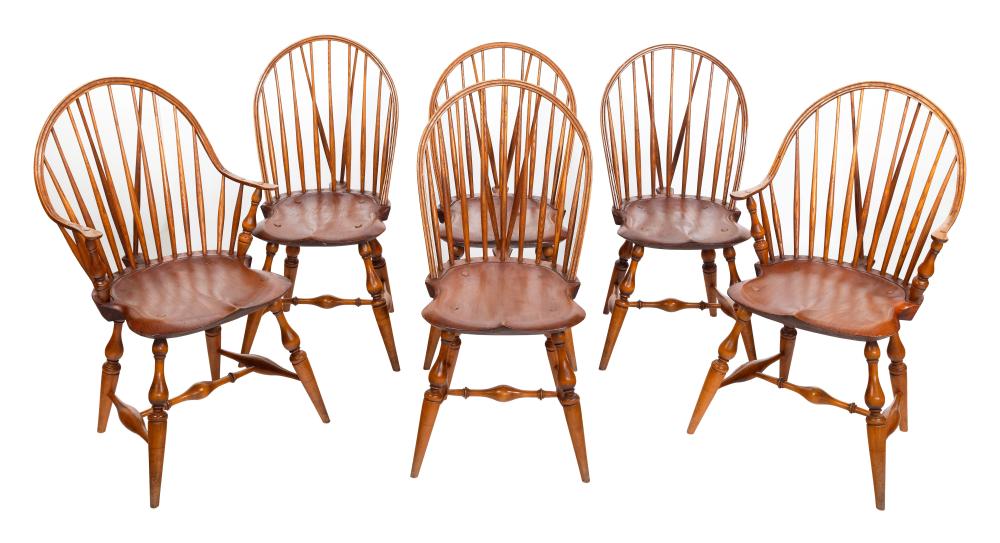 SET OF SIX WARREN CHAIR WORKS