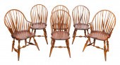 SET OF SIX WARREN CHAIR WORKS