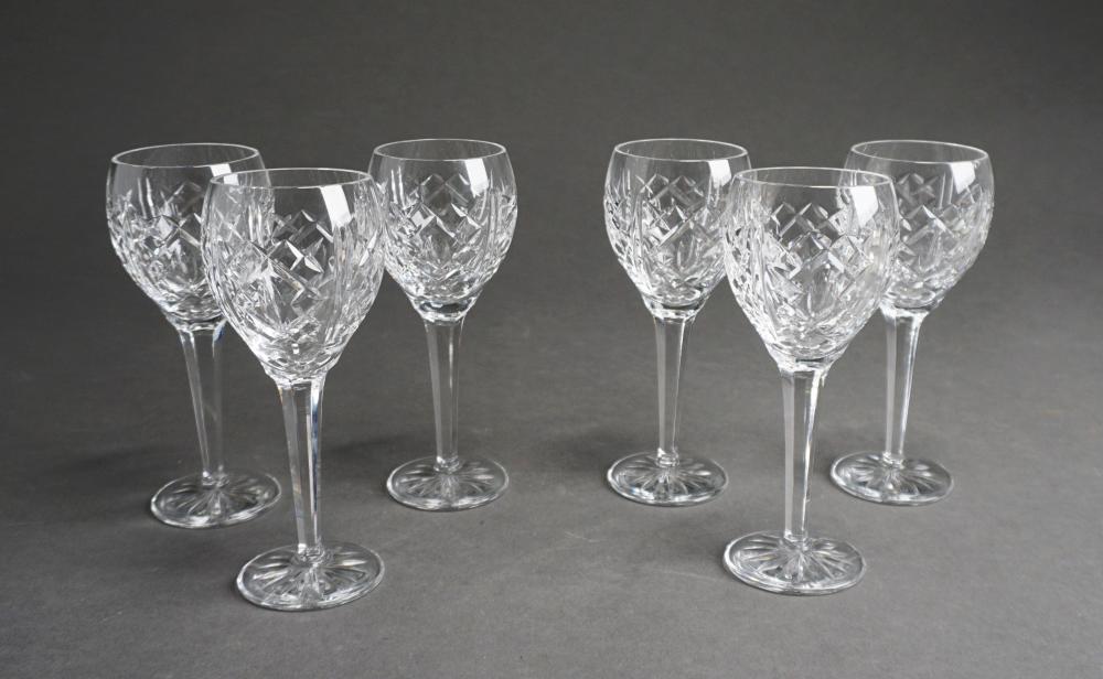 SET OF SIX WATERFORD CRYSTAL STEM