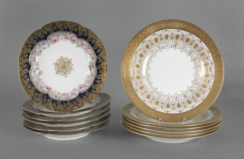 Set of six Wedgwood porcelain