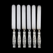 SET OF SIX WHITING  LILY OF TH