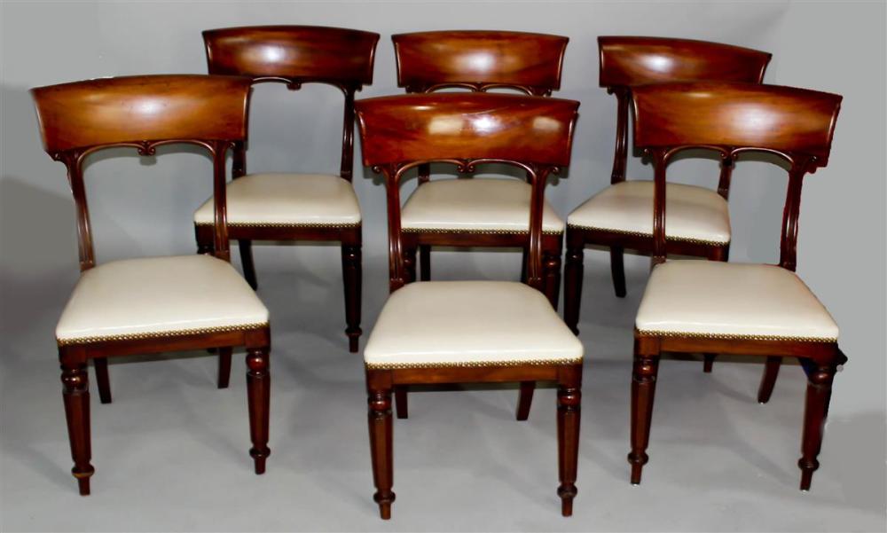 SET OF SIX WILLIAM IV MAHOGANY SIDE