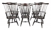 SET OF SIX WINDSOR BRACE-BACK