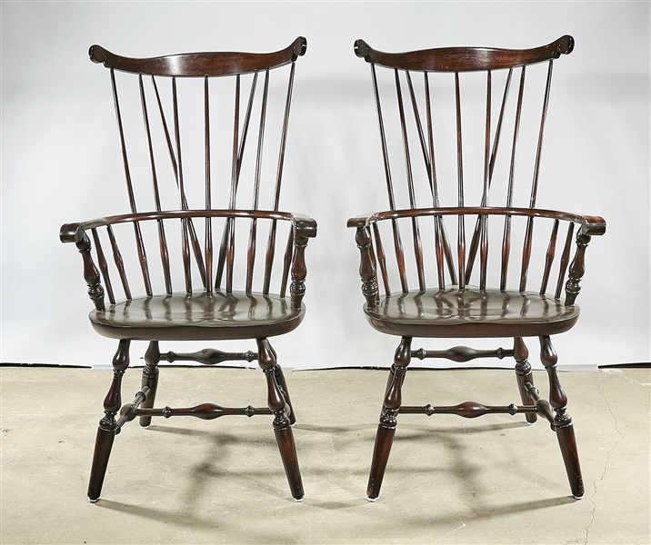 Set of six Windsor-style chairs,