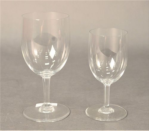 SET OF SIXTEEN BACCARAT CRYSTAL