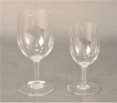 SET OF SIXTEEN BACCARAT CRYSTA