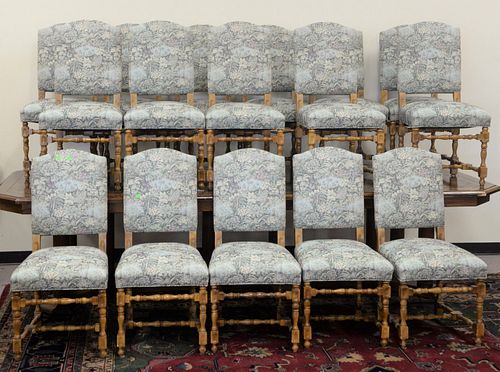 SET OF SIXTEEN CUSTOM DINING CHAIRS