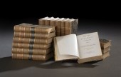 Set of Sixteen Leather-Bound V