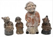 SET OF SIXTEEN PAPER MACHE AND